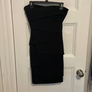 Black, strapless cocktail dress, size 4
